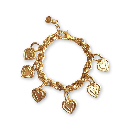 Hearts of Love Charm Bracelet