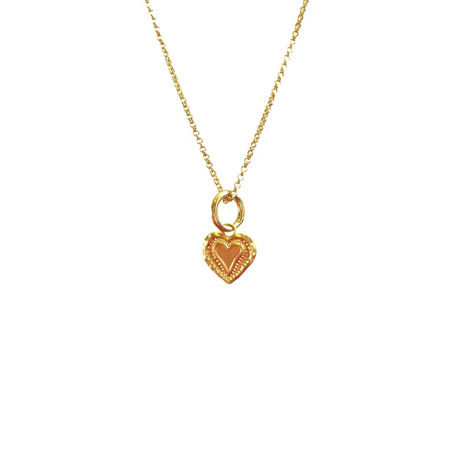 Thin Chain Mini Heart Necklace