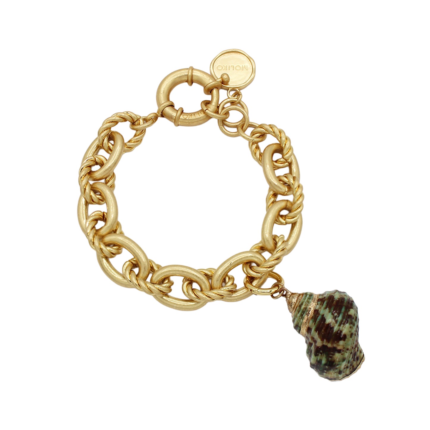 Spiral Shell Charm-Size Small