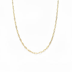 Thin Paperclip Chain Necklace