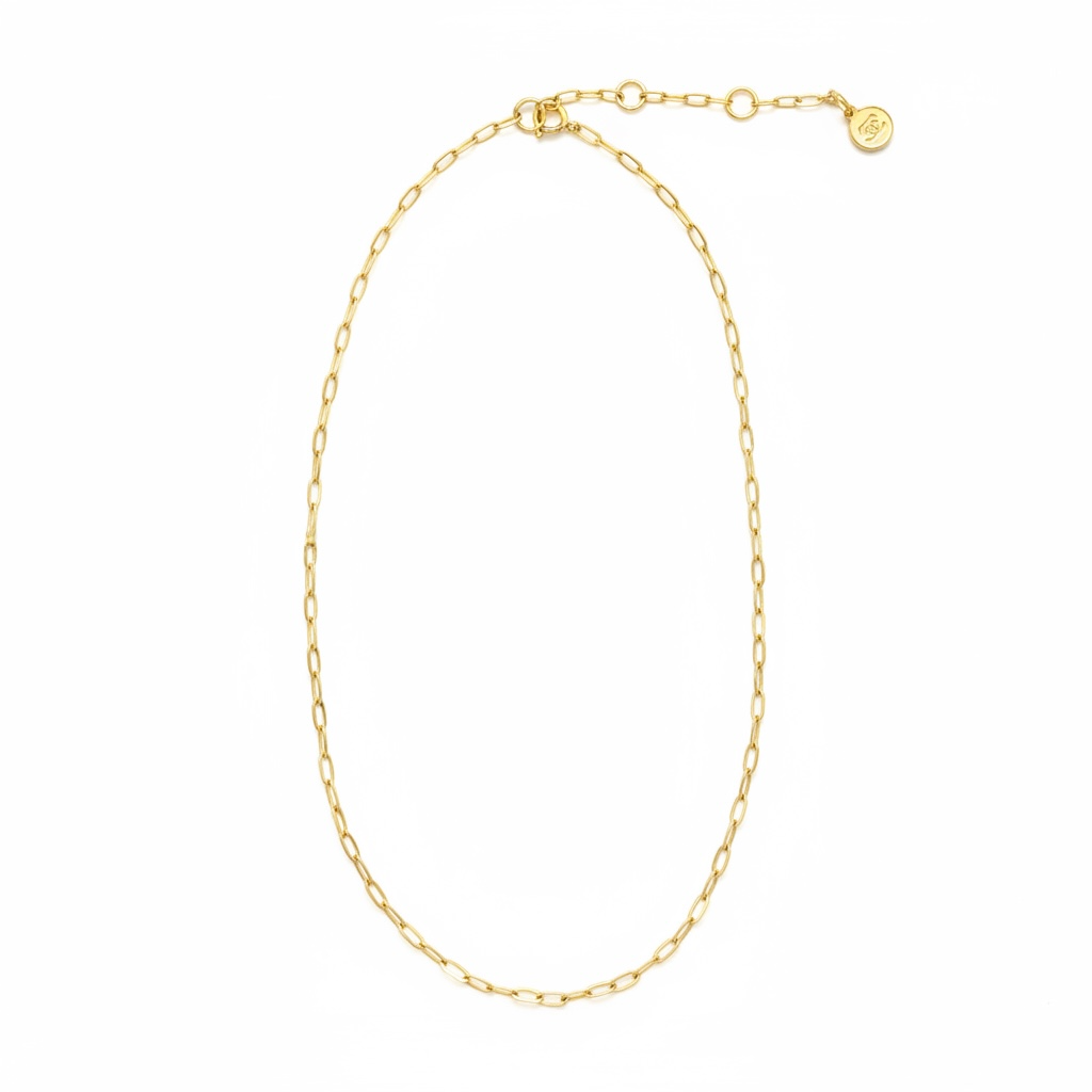Small Paperclip Chain Necklace