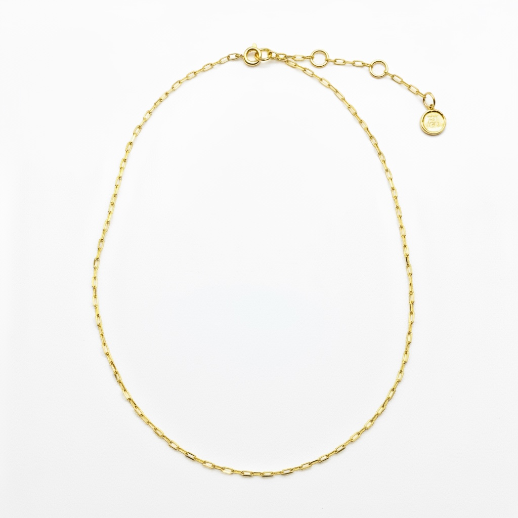 Thin Paperclip Chain Necklace